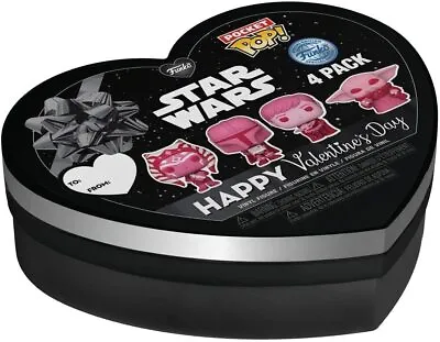 Buy Funko Pocket POP: Star Wars The Mandalorian Valentine Box 4 Piece • 19.95£