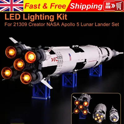 Buy LED Light Kit Set For (LEGO Ideas Apollo Saturn V 21309 ) Building Blocks Model • 18.79£