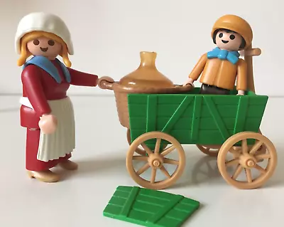 Buy Playmobil Victorian Mansion 5501 Farmers Wife Son Hand Cart Flagon • 12.50£