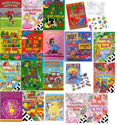 Buy A6 Colouring And Fun Children's Activity Book Kids Art Crafts Pages With Puzzles • 1.69£