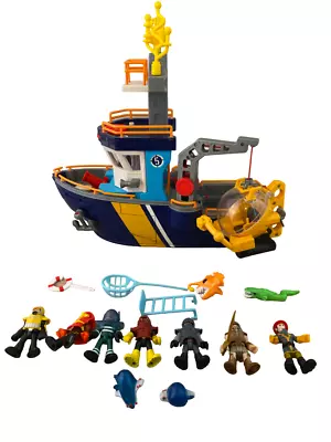 Buy Imaginext Ocean Rescue Boat Plus 7 Figure Bundle Fisher Price Mattel 2007 H16  • 24.99£