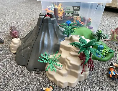 Buy Big Playmobil Volcano Dinosaur Bundle • 39£