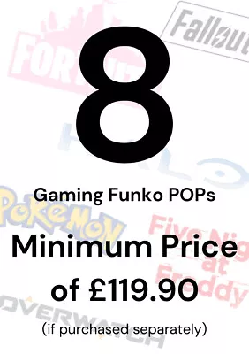 Buy Funko POP Mystery Box - Random 8 Genuine Gaming Funko POP With Protectors • 46.50£