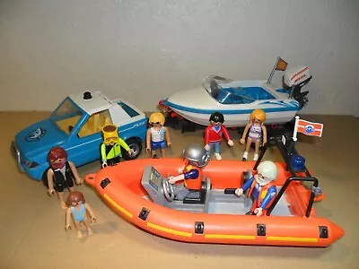 Buy PLAYMOBIL BOAT SET (Figures,Life Boat,Car,Job Lot) • 14.99£