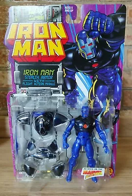 Buy Iron Man Stealth Armor Vintage Action Figure Toybiz 1995 Scarce 🔥 • 20£