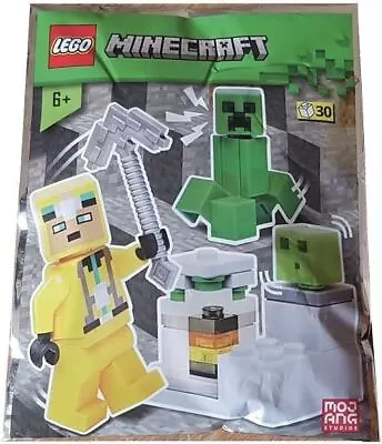 Buy Minecraft LEGO Foil Pack 662302 Cave Explorer Creeper And Slime Minifigure Rare • 6.95£