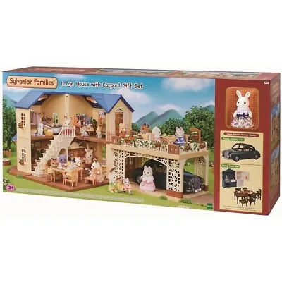 Buy NEW Sylvanian Families Large House With Carport Gift Set • 117.16£