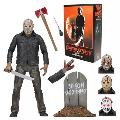 Buy NECA Friday The 13th Jason Voorhees Ultimate Part 5 7  Action Figure 1:12 NIB • 31.19£