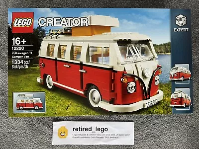Buy LEGO Creator Expert Volkswagen T1 Camper Van (10220)  BRAND NEW RETIRED RARE • 153.99£