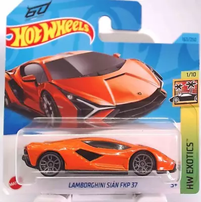 Buy Hot Wheels 2023 Lamborghini Sian FKP 37 *163/250 HW Exotics *1/10 HKH93 Short • 6.99£