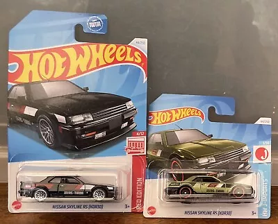 Buy Hot Wheels X 2 Nissan Skyline RS (KDR30) Green & Red Edition US Exclusive 2024 • 18£