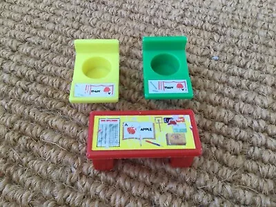 Buy Rare Vintage Fisher Price Little Figures Desks And Desk Chairs • 10£