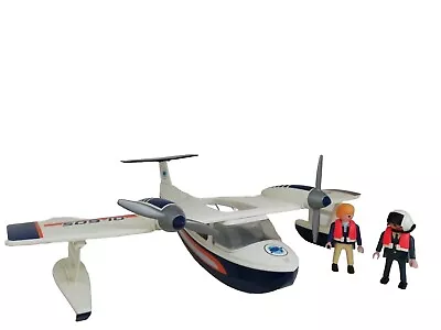 Buy Playmobil Sea Plane And Figures Used But Excellent Condition • 15.99£