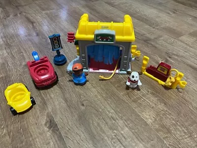 Buy Fisher Price Little People Car Wash Petrol Pump And Cars • 10£