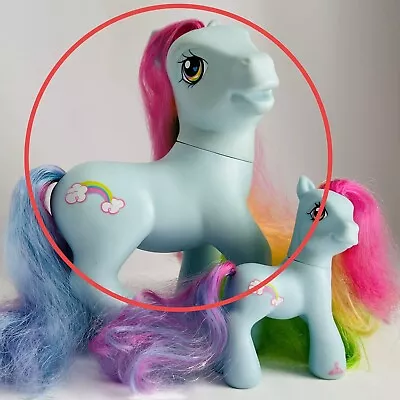 Buy Vintage My Little Pony G3 MLP Rainbow Dash LARGE 9” Genuine Hasbro 2005 Figure • 14.99£