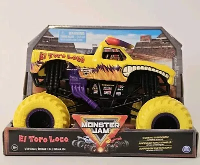 Buy Monster Jam El Toro Loco Monster Truck Yellow 1:24 Scale • 22.97£