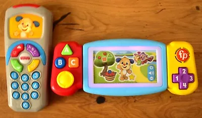 Buy Fisher-Price Twist & Learn Gamer  & Laugh & Learn Puppy's Remote, VGC • 7.99£