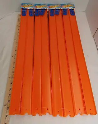 Buy Hot Wheels Track Builder 24” Pieces Orange Track 96' FT Connection - LOT OF 48 • 64.02£