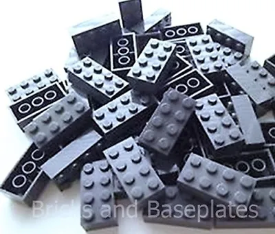Buy LEGO BRICKS 50 X  DARK GREY 2x4 Pin - From Brand New Sets Sent In A Clear Sealed • 28.99£