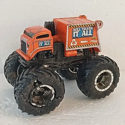 Buy Hot Wheels WILL TRASH IT ALL 1:64 Scale Monster Jam Bin Lorry Garbage Truck Toy • 3.69£