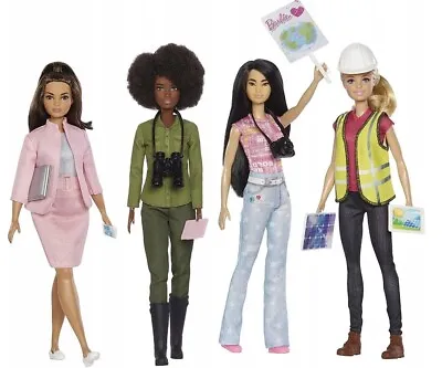 Buy BARBIE ECO Leadership Team DOLL, Set Of 4 Dolls HCN25 Mattel • 129.50£