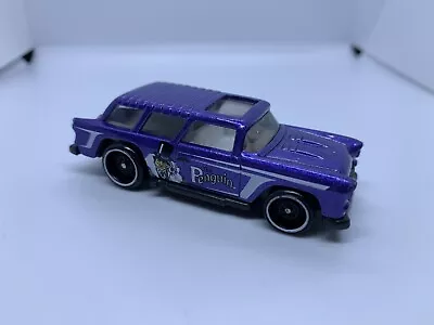Buy Hot Wheels - Classic ‘55 Chevy Nomad Purple - Diecast Collectible - 1:64 - USED • 3£
