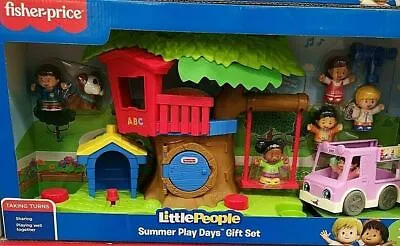 Buy Little People 7 Figures Fisher Price Summer Play Days Kids Toy Gift Set Best FUN • 29.99£