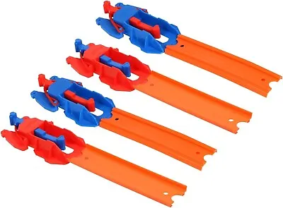Buy Hot Wheels Tracks Expansion Packs Track Pieces Connectors 2 Blue 2 Red Launcher • 11.34£