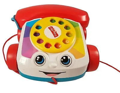 Buy Fisher Price Chatter Telephone Toddler Pull Along String Toy Circa 2015 Mattel • 10.99£