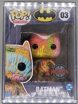 Buy #03 Batman Art Series (Special Edition) Funko POP With Hard Stack Protector • 39.99£
