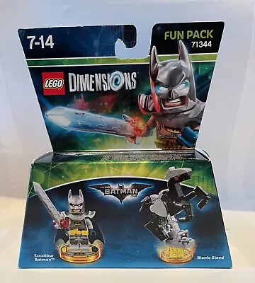 Buy LEGO Dimensions Batman Movie 71344 Excalibur Batman & Bionic Steed Minifigure • 20£
