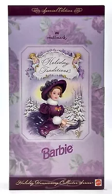 Buy 1996 Holiday Traditions Barbie Doll / Hallmark Exclusive / Mattel 17094, NrfB • 61.54£