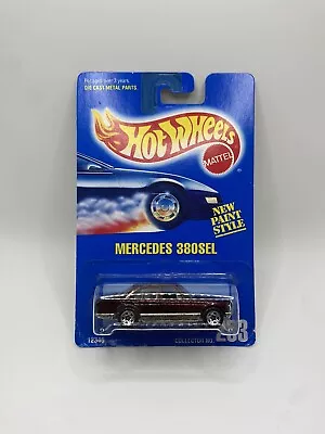 Buy 1991 Hot Wheels Mercedes 308SEL New Paint Style #253- Blue Long Card - Rare • 10£
