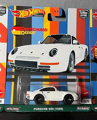Buy Hot Wheels Premium Porsche 959 (1986) 3/5 Car Culture Deutschland Design 2021 • 14.99£