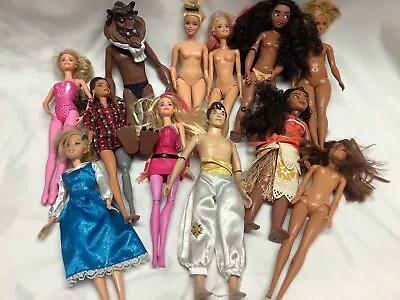 Buy Joblot Vintage Bundle 12 Teenage Doll Mostly Disney & Mattel Figures • 7.95£