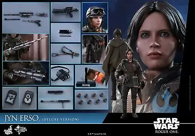 Buy Dpd 1/6 Hot Toys Mms405 Rogue One A Star Wars Story Jyn Erso Deluxe Ver Figure • 579.99£