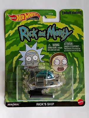 Buy Hot Wheels Retro Entertainment Rick And Morty Rick's Ship Adult Swim Premium New • 9.99£