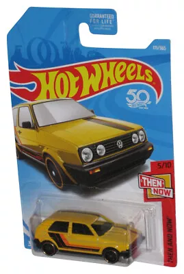 Buy Hot Wheels Then And Now 5/10 (2017) Volkswagens Golf MK2 Yellow Toy Car 171/365 • 11.24£