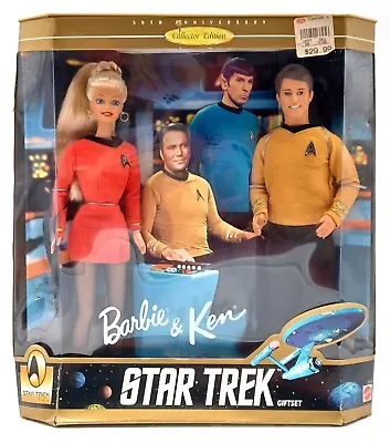 Buy 1996 Star Trek 30 Years Barbie & Ken Gift Set / Mattel 15006, Original Packaging Damaged • 61.35£