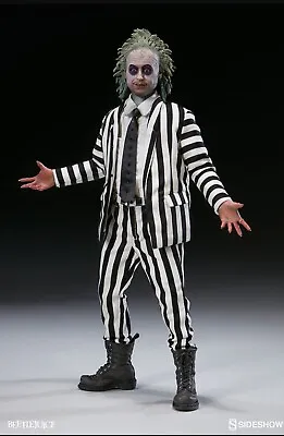 Buy Sideshow Collectibles ~ Beetlejuice Figure (Sculpted Hair) Sixth Scale. Rare. • 235£