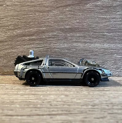 Buy Hot Wheels Back To The Future Delorean DMC Custom Real Rider Rubber Tyres • 15£