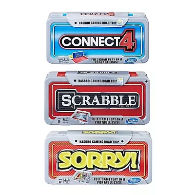 Buy Hasbro Gaming Road Trip 3pk Sorry! - Connect 4 & Scrabble Portable Travel Case • 51.06£
