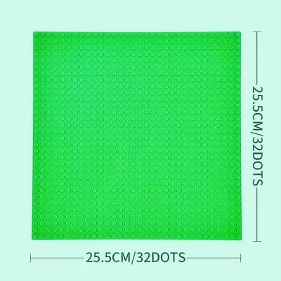 Buy LARGE BASE PLATE 32 X 32 STUDS 25.5 X 25.5cm BOARD COMPATIBLE WITH LEGO - GREEN • 7.79£