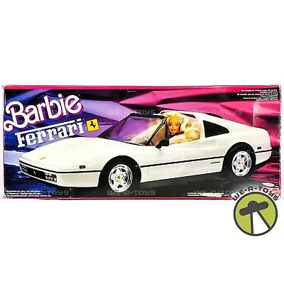 Buy Barbie White Ferrari Vehicle 1990 Mattel 3564 USED • 93.82£