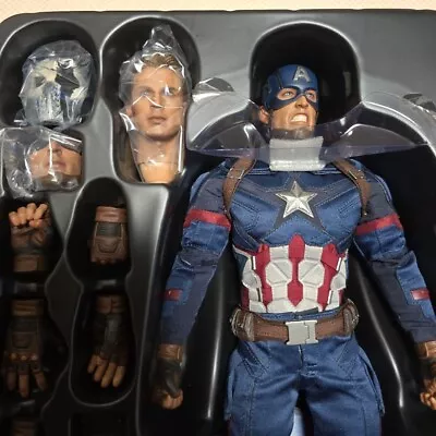 Buy Hot Toys Captain America Civil War 1/6 Chris Evans Steve Rogers Figure • 166.63£