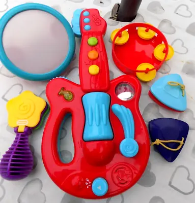 Buy Kids Musical Instruments Little Tikes Fisher Price Guitar Castenets More Bundle • 11.99£