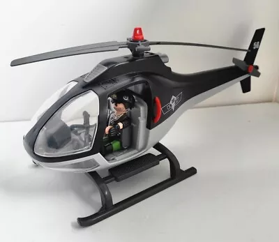 Buy Playmobil - Tactical Unit Helicopter 5563 2012 With Geobra Adventure Figure 1992 • 6.99£