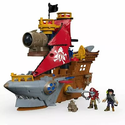 Buy Fisher-Price Pirate Ship, Imaginext Shark Bite Figures And Accessories • 49.99£