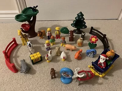 Buy Playmobil 123 Christmas Sleigh Reindeer With Farm And Zoo Animals And Figures • 12£