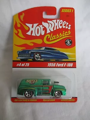 Buy Hot Wheels 2005 Classics Series 1, 1956 Ford F-100 Green Body Sealed N Card • 4.99£